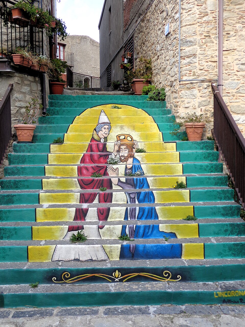 Le scalinate del borgo